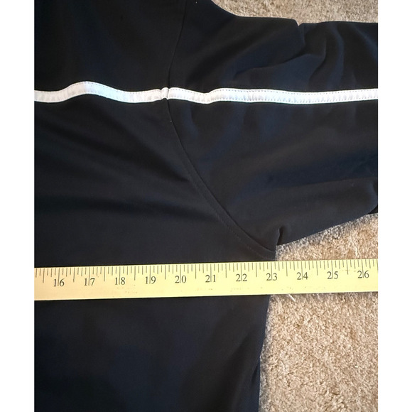 Nike Dri Fit Track Jacket Mens Black White Size Medium Zip Pockets Oversized - Picture 6 of 10